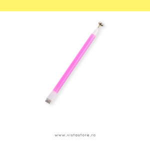 Magnet dublu cu efect de floare si dungi