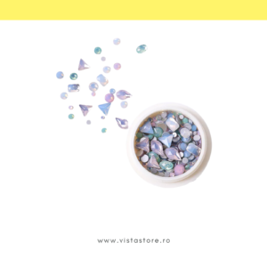 Pietre pentru decorare în culori pastelate
